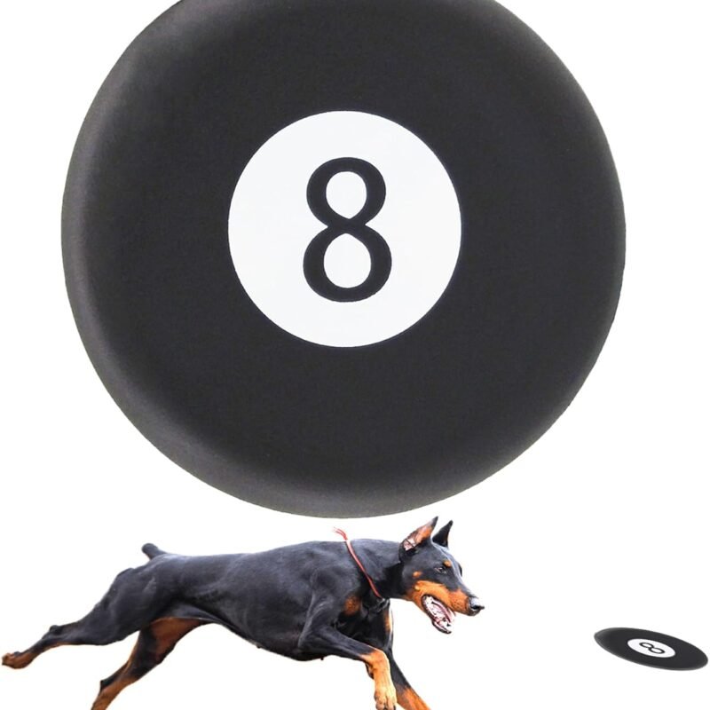 Dog Flying Disc Lightweight, Pets Dog Flying Disc, Floating Water Dog Toy, Dog Launchers Toy, The Best Gift for Your Lovely Pet (Black)