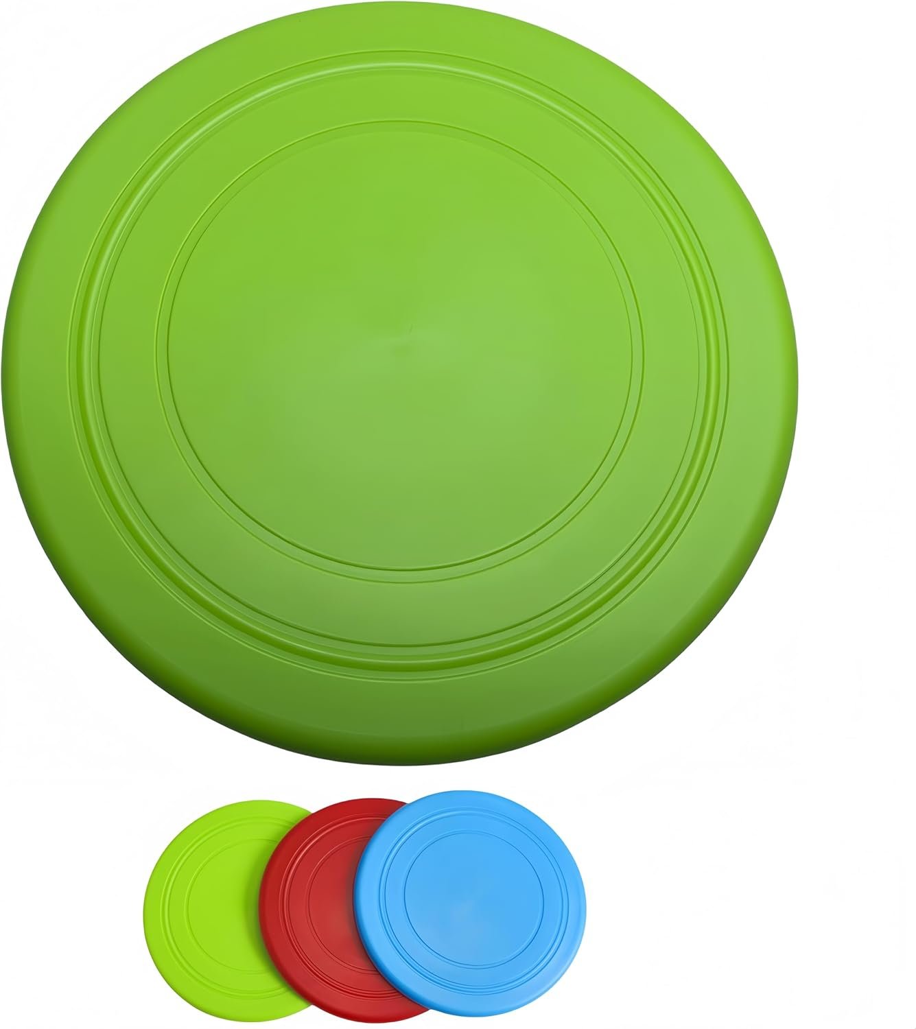 Dog Flying Disc, Interactive Training Toy, Bite-Proof Pet Frisbee for Small Dogs, Outdoor Play (Green)