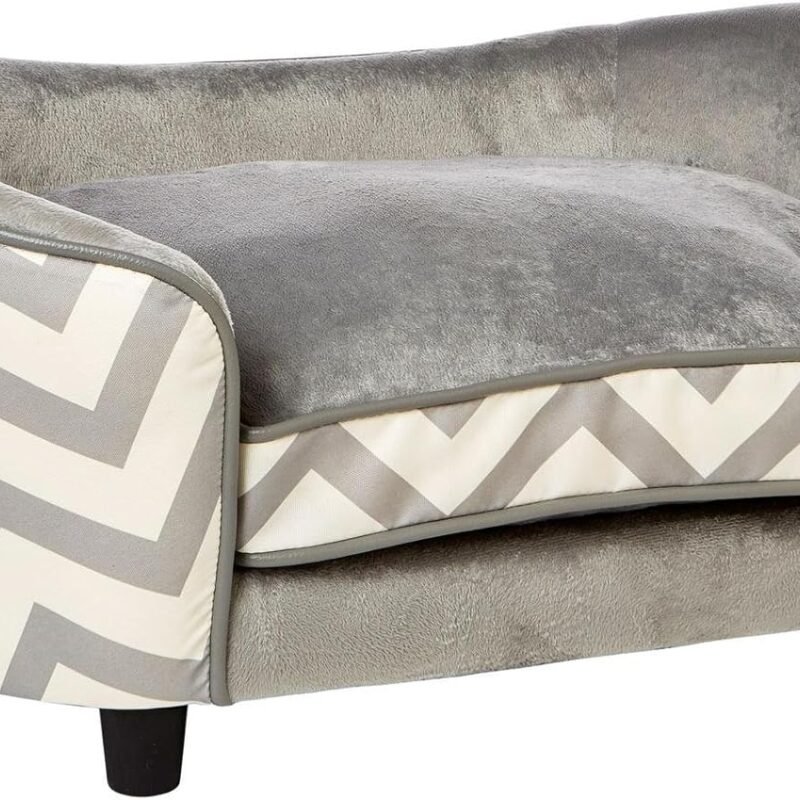 Pet Sofa Bed, 26.5 by 16 by 16-Inch, Gray